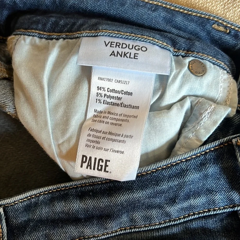 PAIGE Verugo Ankle Skinny Frayed Hem - Picture 3 of 5